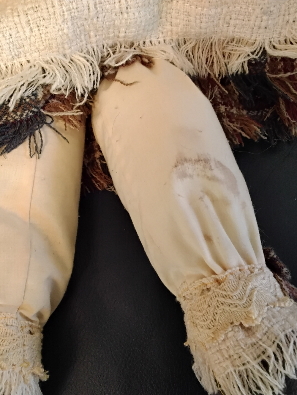 3946 Lot Of 2 Rust Brown Rag Doll Pair - Picture 8 of 8